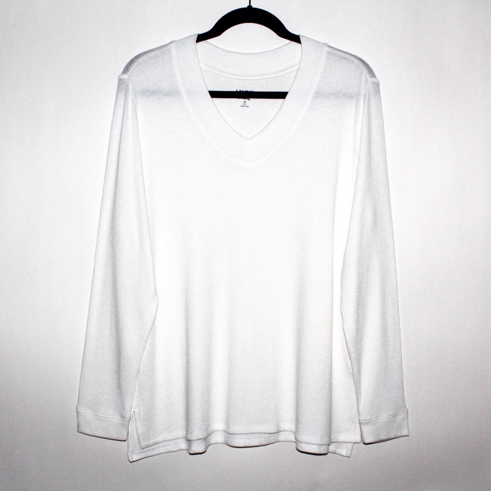 Lands' End Faux Cashmere Long Sleeve Pajama Top